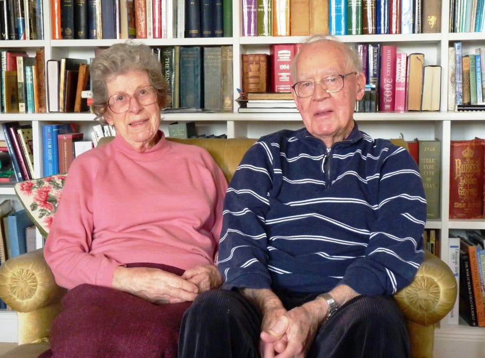 Ann and Angus Mitchell in 2014 (Andy Mitchell/PA)