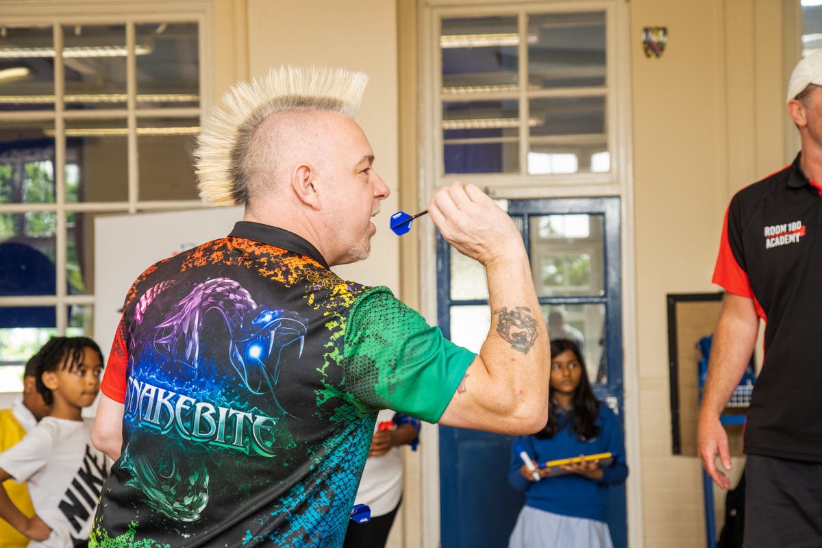 Peter Wright goes back to school to reveal how darts helped his