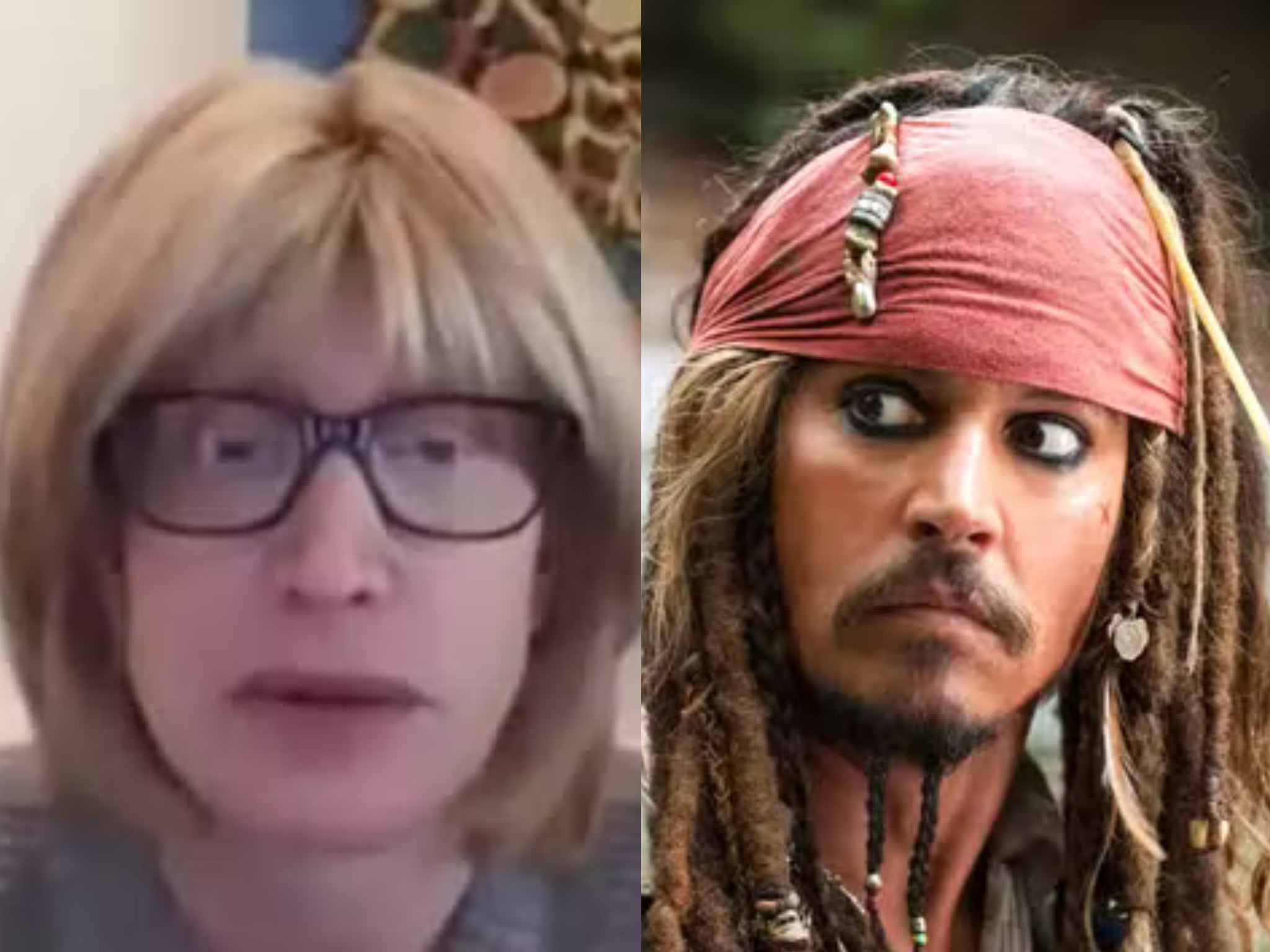 Tracey Jacobs and Johnny Depp