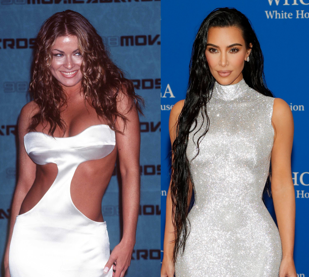 Carmen Electra praises Kim Kardashian for wearing her white backless gown from the ‘90s