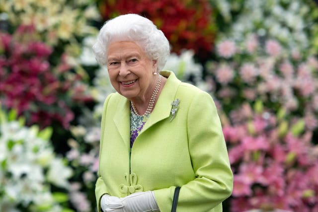The Queen during her visit to the RHS Chelsea Flower Show in 2019 (Geoff Pugh/PA)