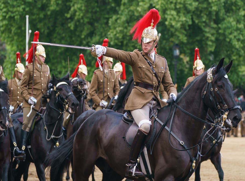 Troops of the Household Cavalry during the Brigade Major’s Review (Dominic Lipinski/PA)