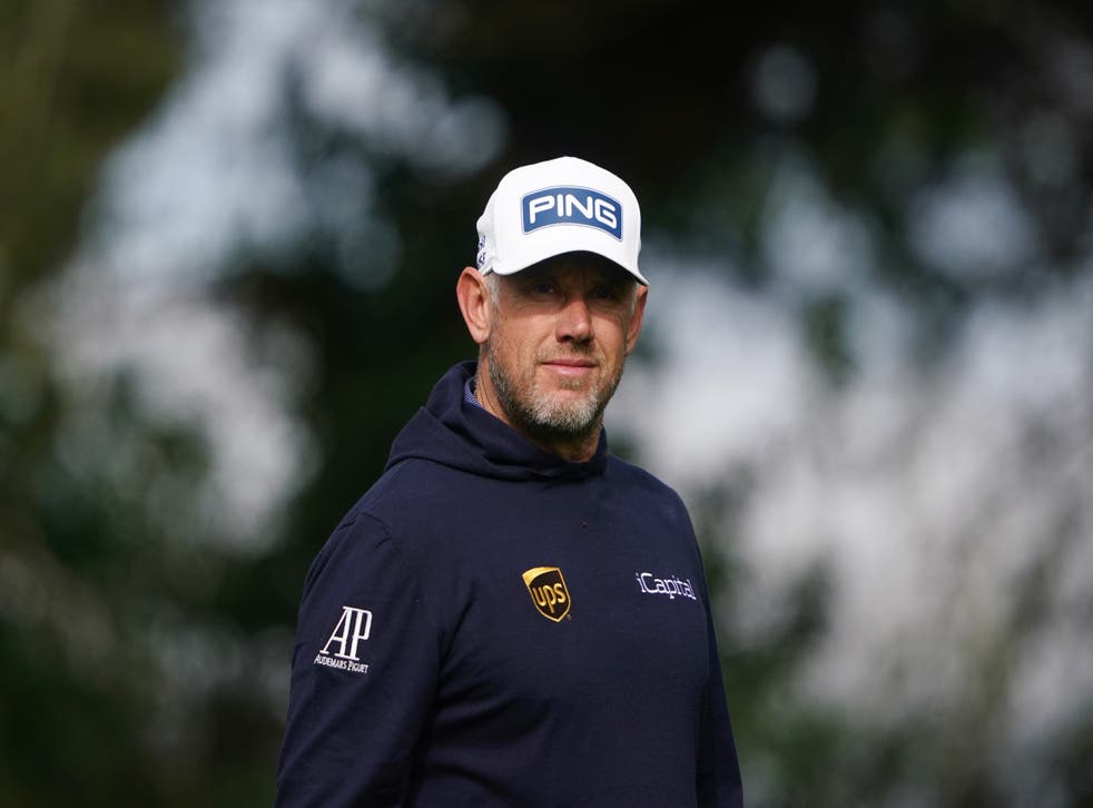 Lee Westwood had the UPS logo on his clothing during the British Masters earlier this month (Zac Goodwin/PA)