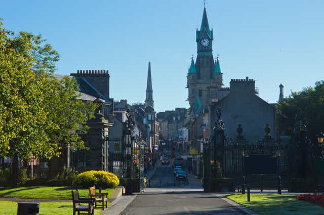 Dunfermline is one of eight places awarded city status to mark the Queen’s Platinum Jubilee (Alamy/PA)