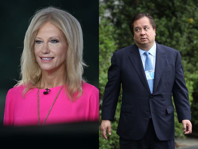 <p>Kellyanne and George Conway </p>