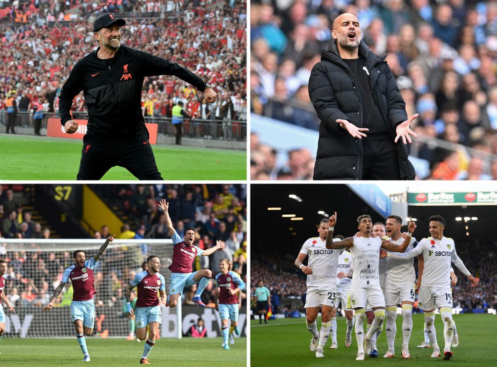 <p>Manchester City and Liverpool are fighting for the title on the final day while either Burnley or Leeds will be relegated</p>