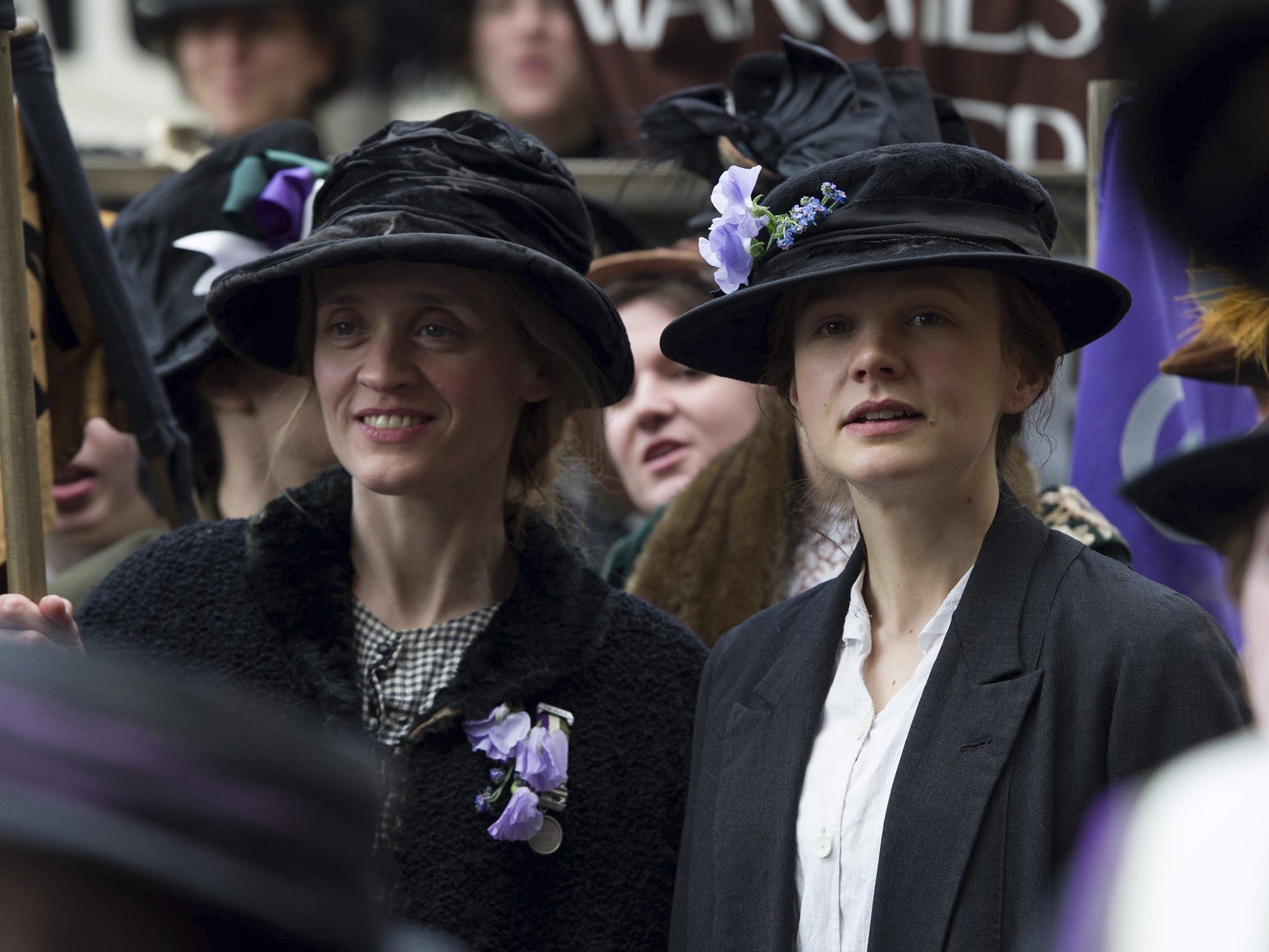 Anne-Marie Duff and Carey Mulligan in ‘Suffragette'