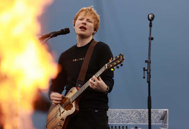 Ed Sheeran has placed 10th on the annual list (Liam McBurney/PA)
