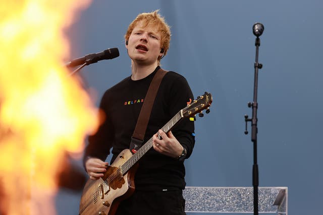 Ed Sheeran has placed 10th on the annual list (Liam McBurney/PA)