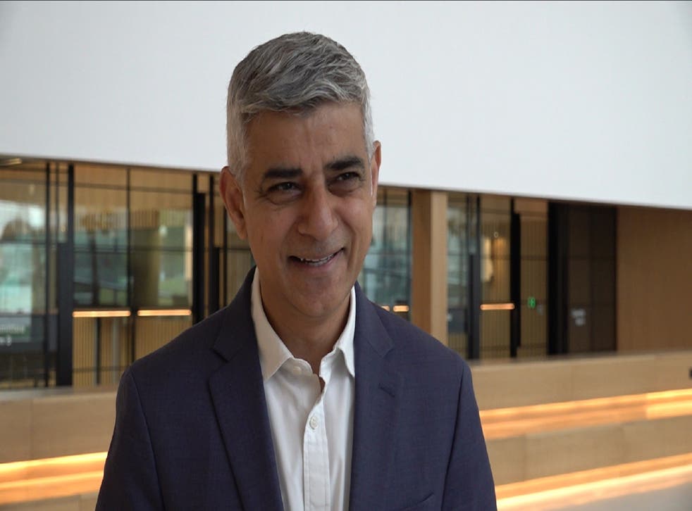 London Mayor Sadiq Khan at City Hall as Transport for London (TfL) launch their consultation on expanding the ULEZ London-wide (Karis Pearson/PA)