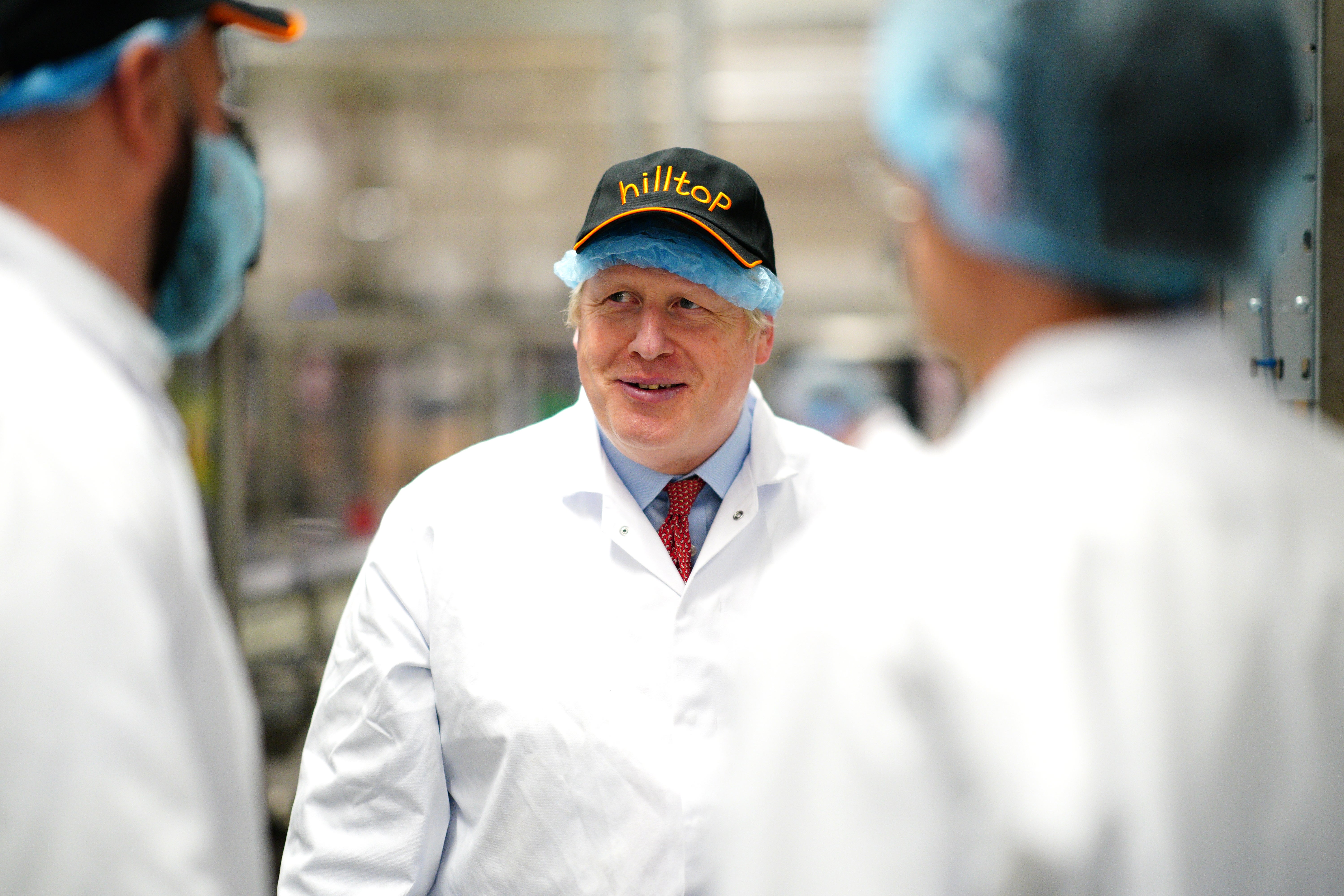 Prime Minister Boris Johnson visited Hilltop Honey in Newtown, Powys, Wales, on Friday (Ben Birchall/PA)