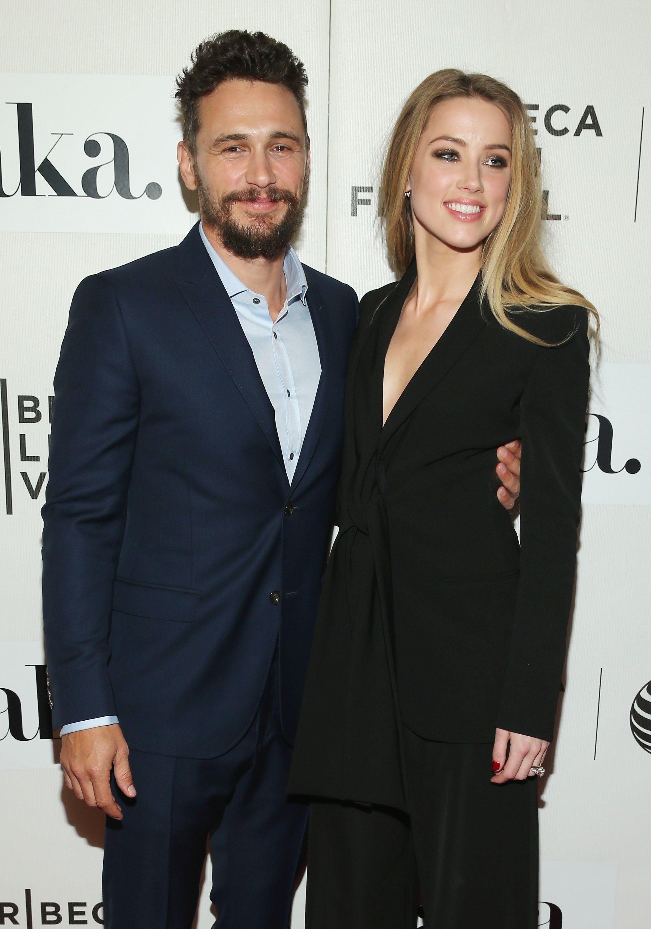 James Franco and Amber Heard attend the premiere of ‘The Adderall Diaries’ in 2015