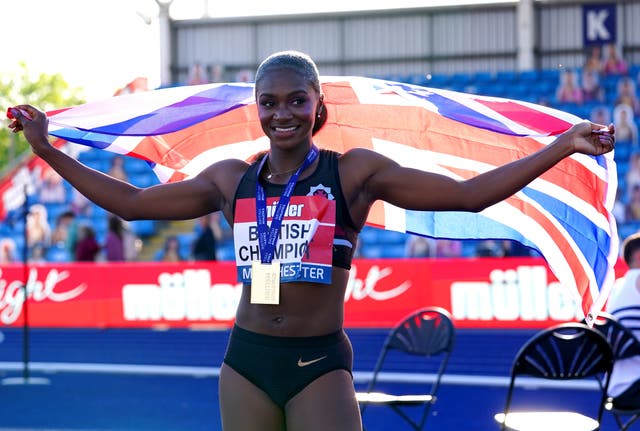 Dina Asher-Smith believes the women’s 100m record can be broken (Martin Rickett/PA)