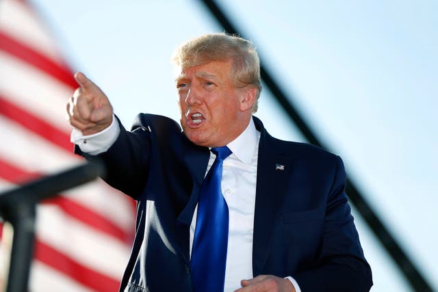 <p>File: Former president shares a post predicting civil war in America </p>