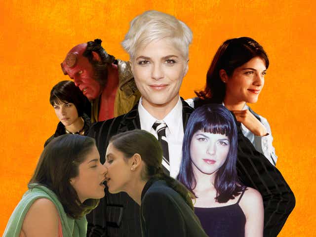 <p>Selma Blair in 2021 (centre) and (clockwise from top right) in ‘Legally Blonde’, at a film premiere in 1999, in ‘Cruel Intentions’ and in ‘Hellboy II: The Golden Army'</p>