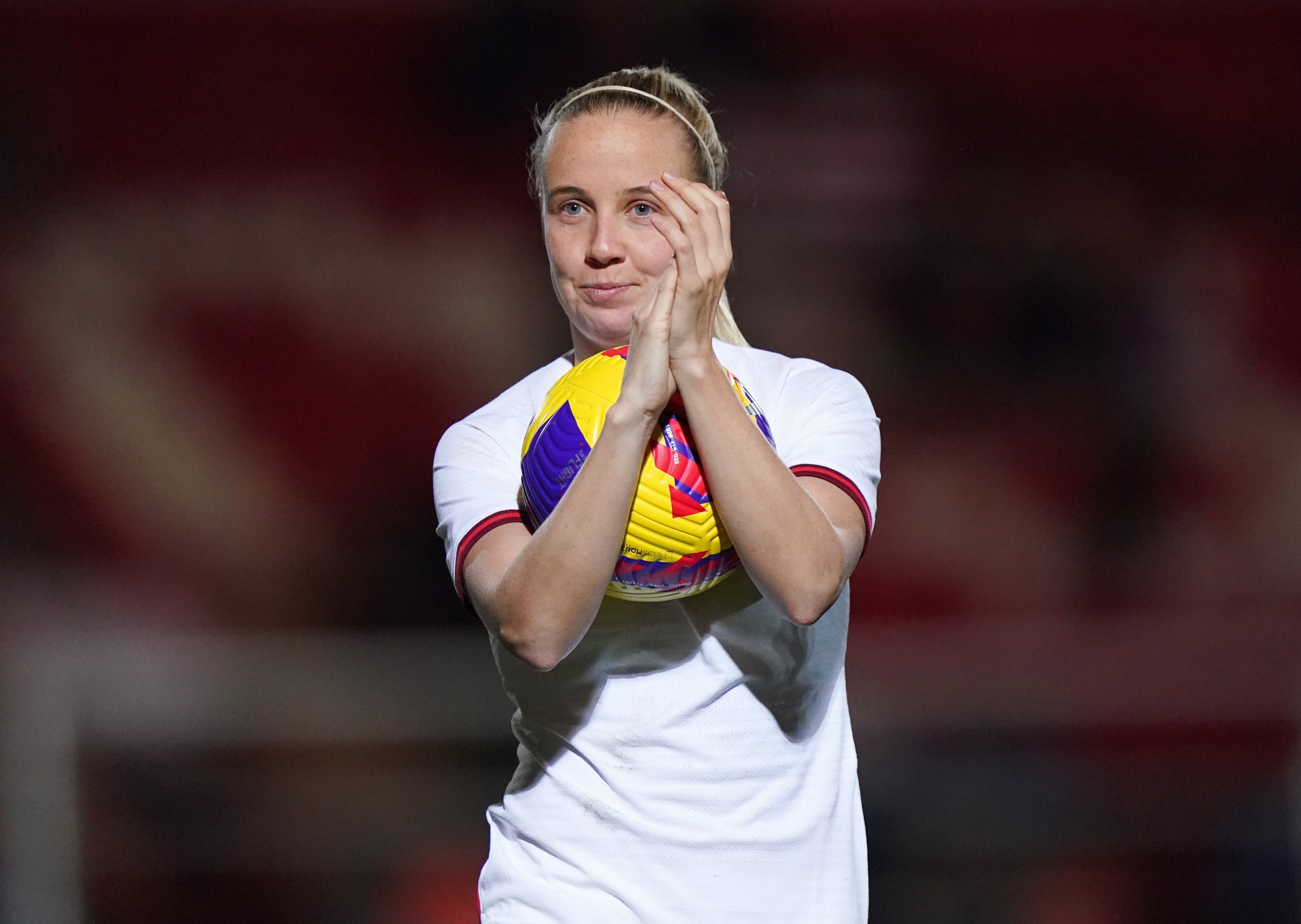 Beth Mead has scored 12 goals for England over the past season (Tim Goode/PA),