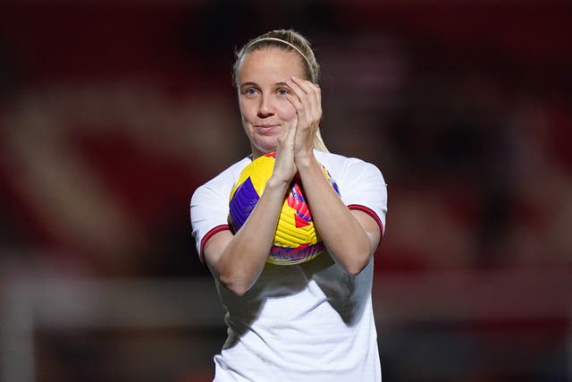 Beth Mead has scored 12 goals for England over the past season (Tim Goode/PA),