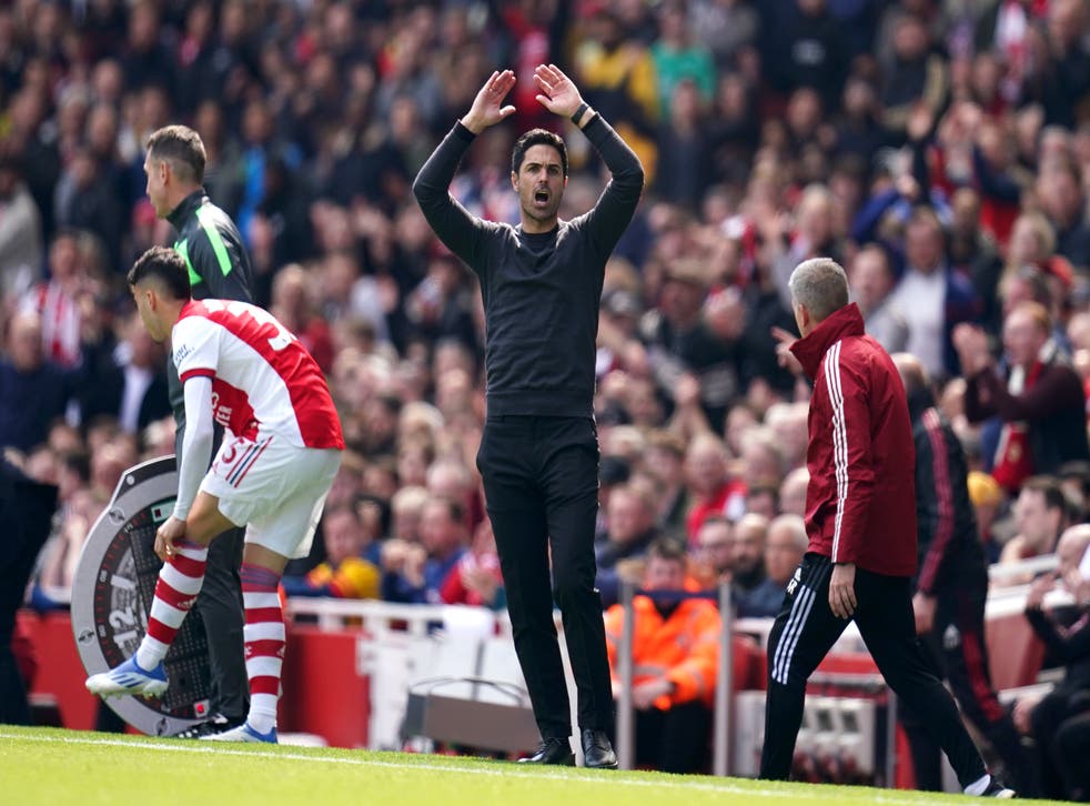 Mikel Arteta is confident there will be no hangover for Arsenal if they miss out on the Champions League (John Walton/PA)