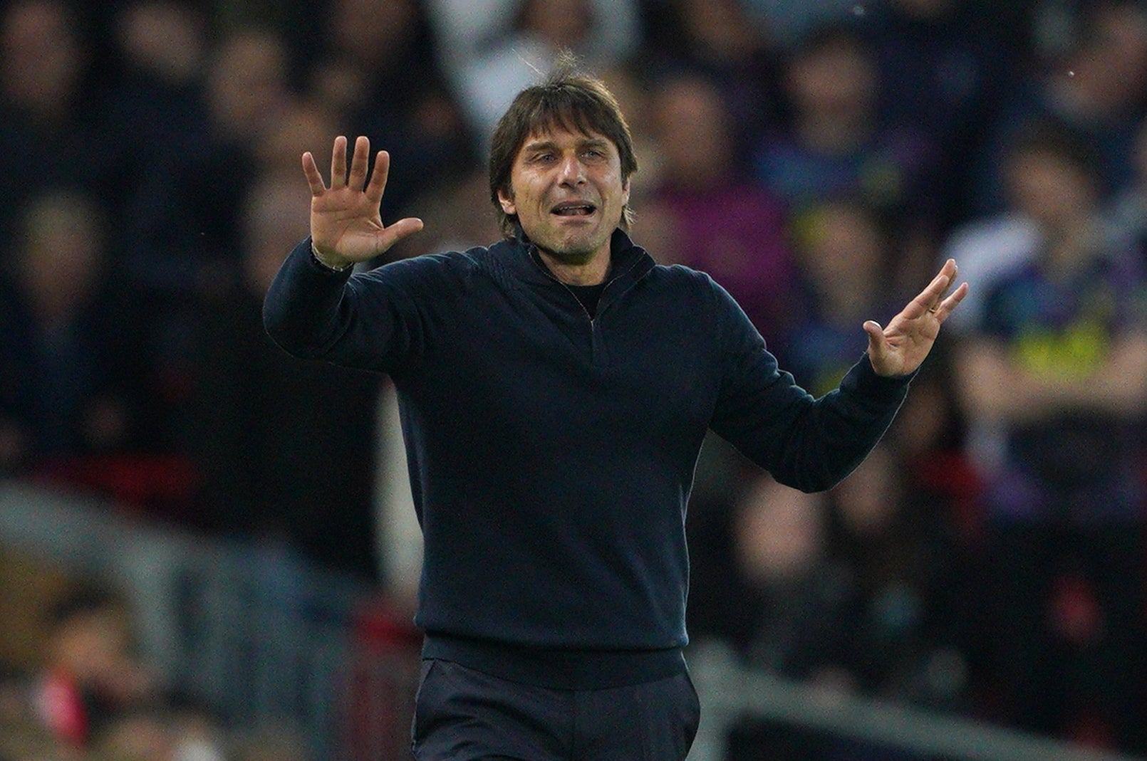 Antonio Conte is bidding to lead Tottenham to Champions League qualification (Peter Byrne/PA)
