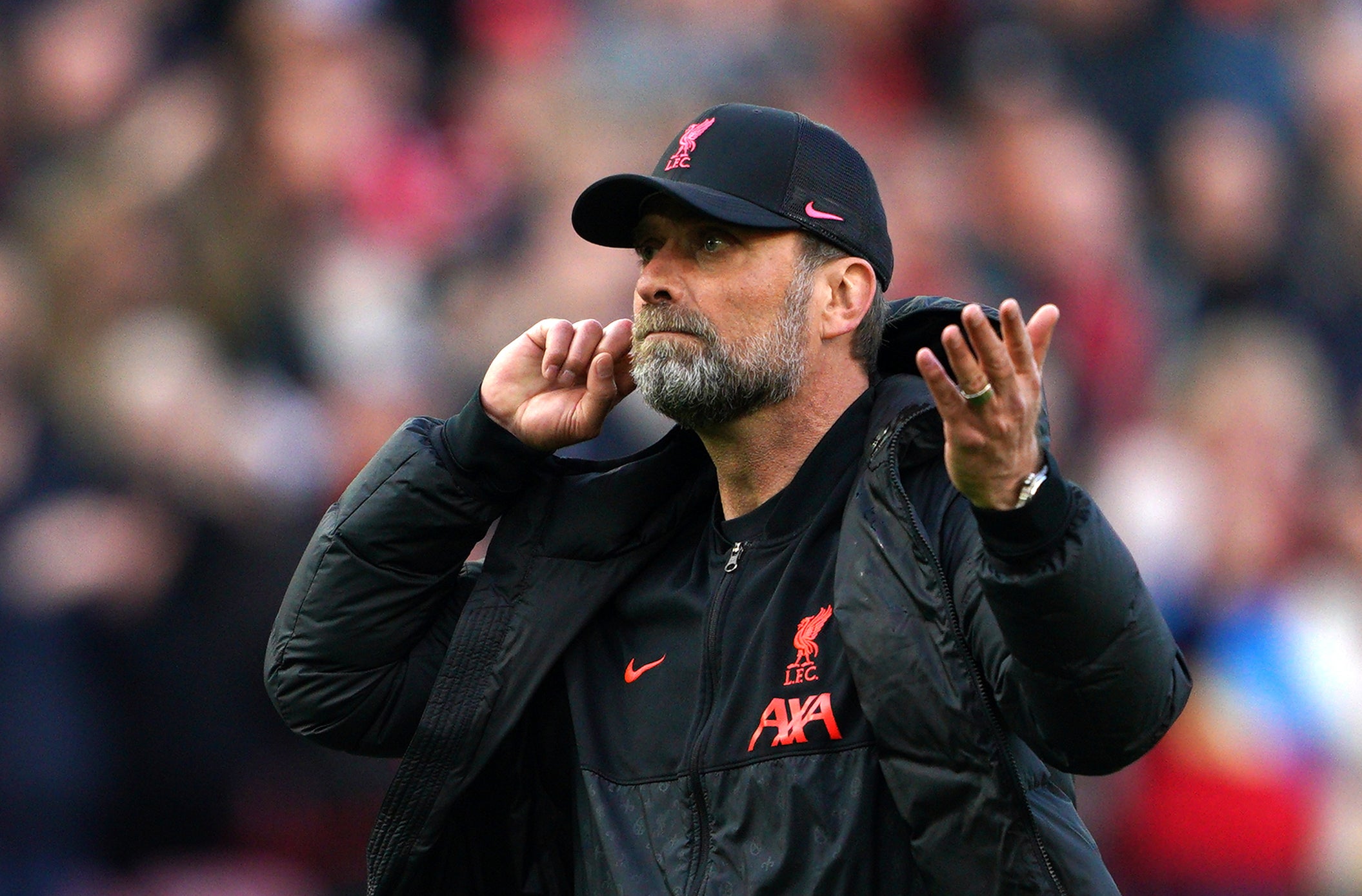 Liverpool manager Jurgen Klopp admits a potential quadruple should not be possible (Peter Byrne/PA)