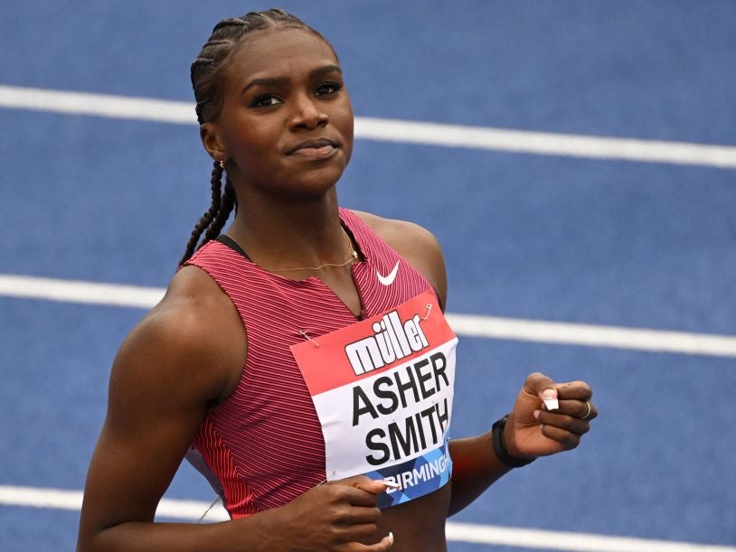 Dina Asher-Smith wins the 100m