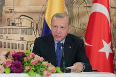 Turkey's Erdogan talks to Swedish, Finnish leaders on NATO