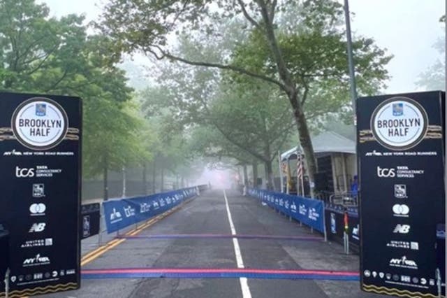 <p>A runner has died after taking part in the 2022 New York Road Runners Brooklyn Half on 21 May</p>