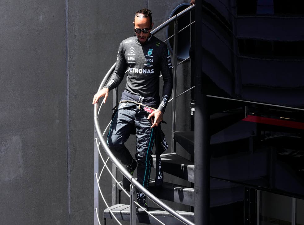 Lewis Hamilton qualified sixth for the Spanish Grand Prix (Manu Fernandez/AP)