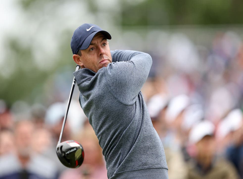 <p>McIlroy started to fall away after a double bogey at the sixth hole  </p>