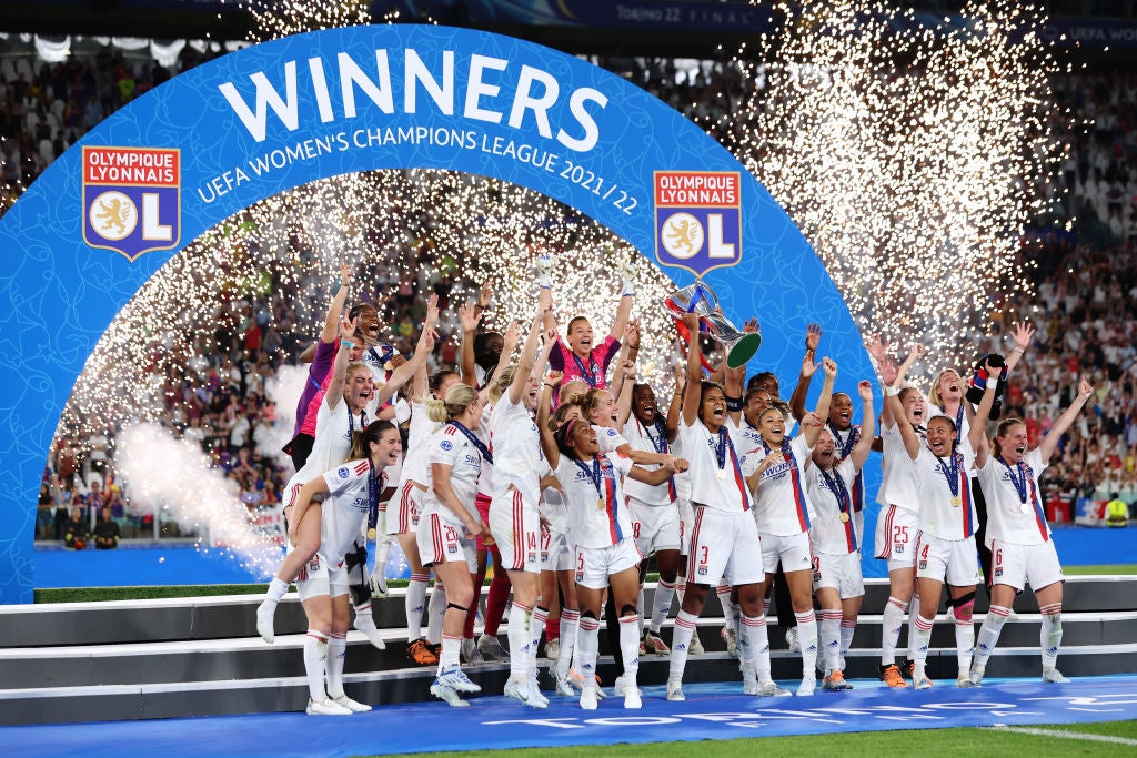 Lyon have now won six of the last seven Champions League titles