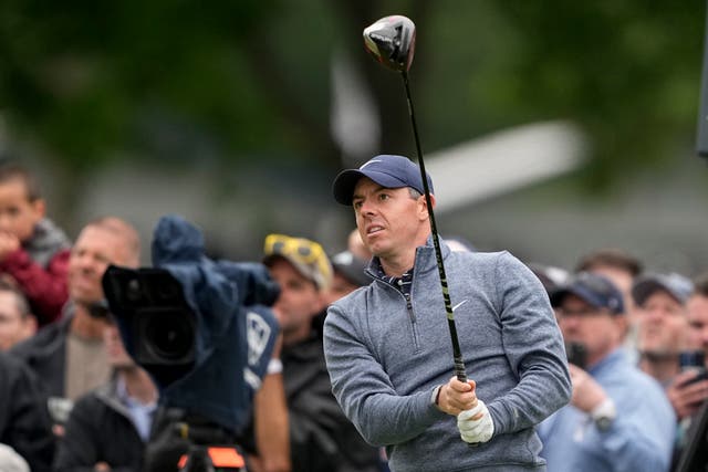 Rory McIlroy made a costly mistake early in the third round of the US PGA Championship (Matt York/AP)