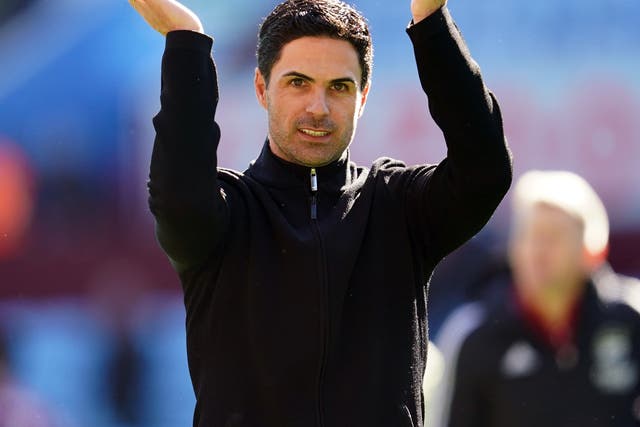 Mikel Arteta says Arsenal will stick by their young players (Nick Potts/PA)