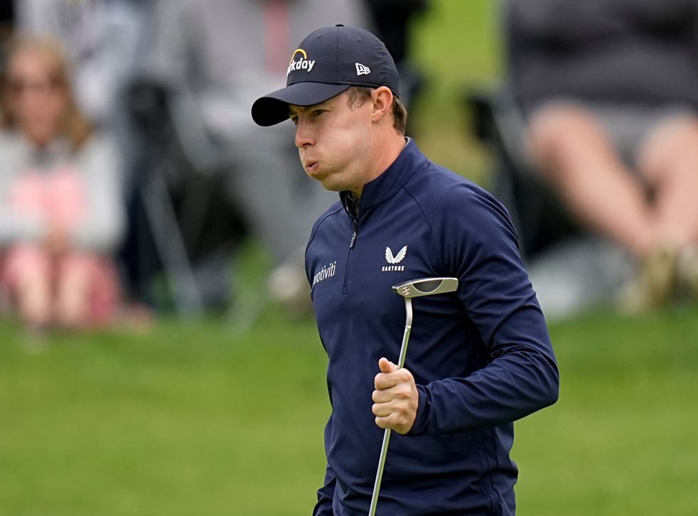 Matt Fitzpatrick is three shots off the lead heading into the final round of the US PGA Championship (Eric Gay/AP)