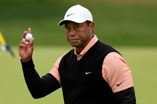 <p>Tiger Woods withdrew from the US PGA Championship following a third round of 79 (Eric Gay/AP)</p>