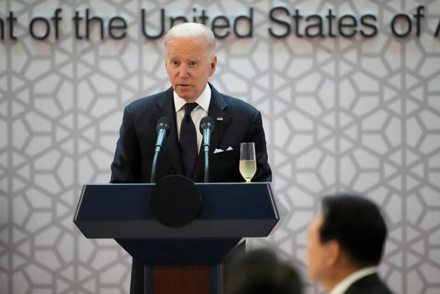 <p>US president Joe Biden in Seoul on Sunday </p>