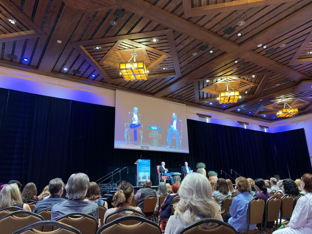 Don Winslow speaking at Santa Fe Literary Festival