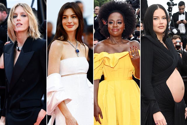 <p>Anja Rubik, Anne Hathaway, Viola Davis and Adriana Lima at Cannes 2022</p>
