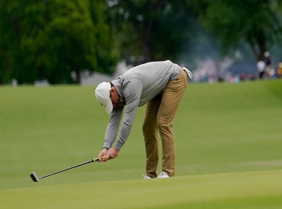 McIlroy’s tournament ended in disappointment (AP Photo/Matt York)