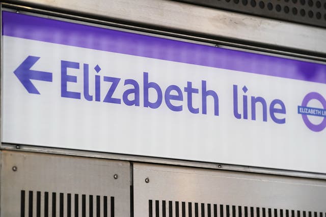 London’s new ?18.9 billion Elizabeth line railway opens on Tuesday (Jonathan Brady/PA)