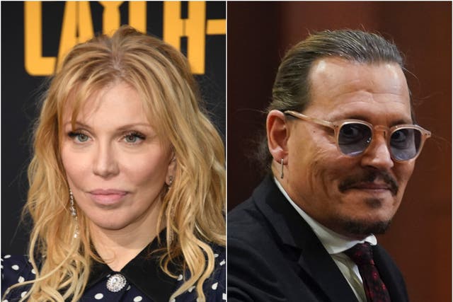 <p>Courtney Love says Johnny Depp saved her life</p>