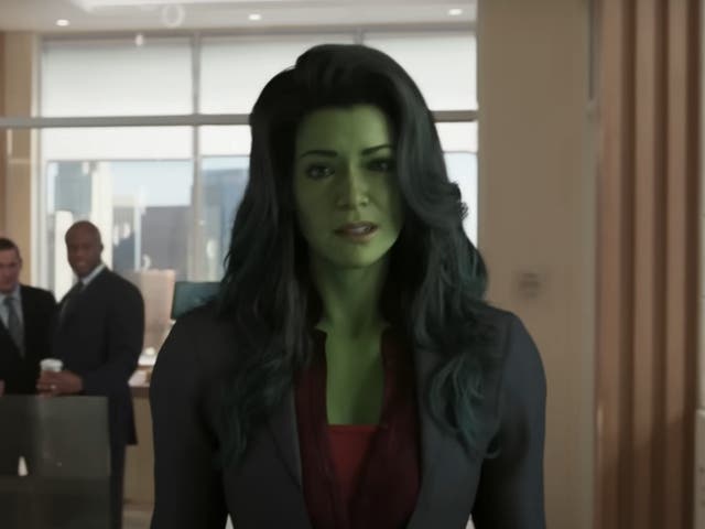 <p>Maslany in ‘She-Hulk: Attorney at Law'</p>