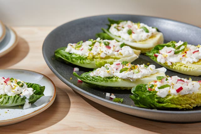 <p>With all the creative possibilities, these gem lettuce boats with feta, radish and spring onion seem destined to go viral </p>