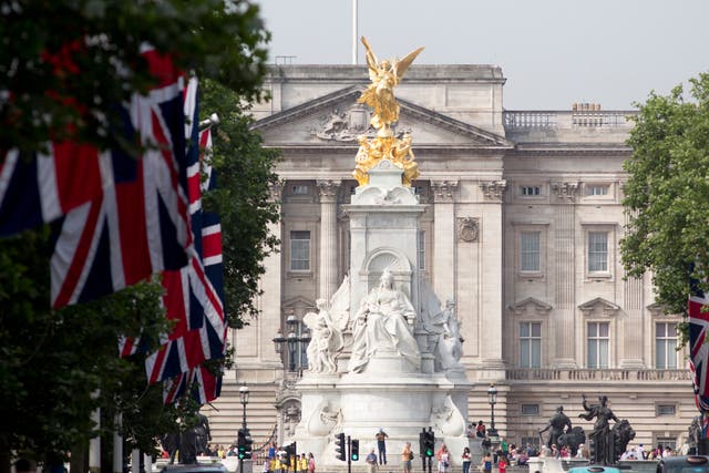 <p>The Queen Victoria Memorial outside Buckingham Palace, where the Platinum Jubilee Pageant will conclude</p>