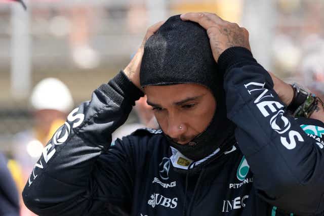 <p>Lewis Hamilton finished fifth at the Spanish Grand Prix </p>