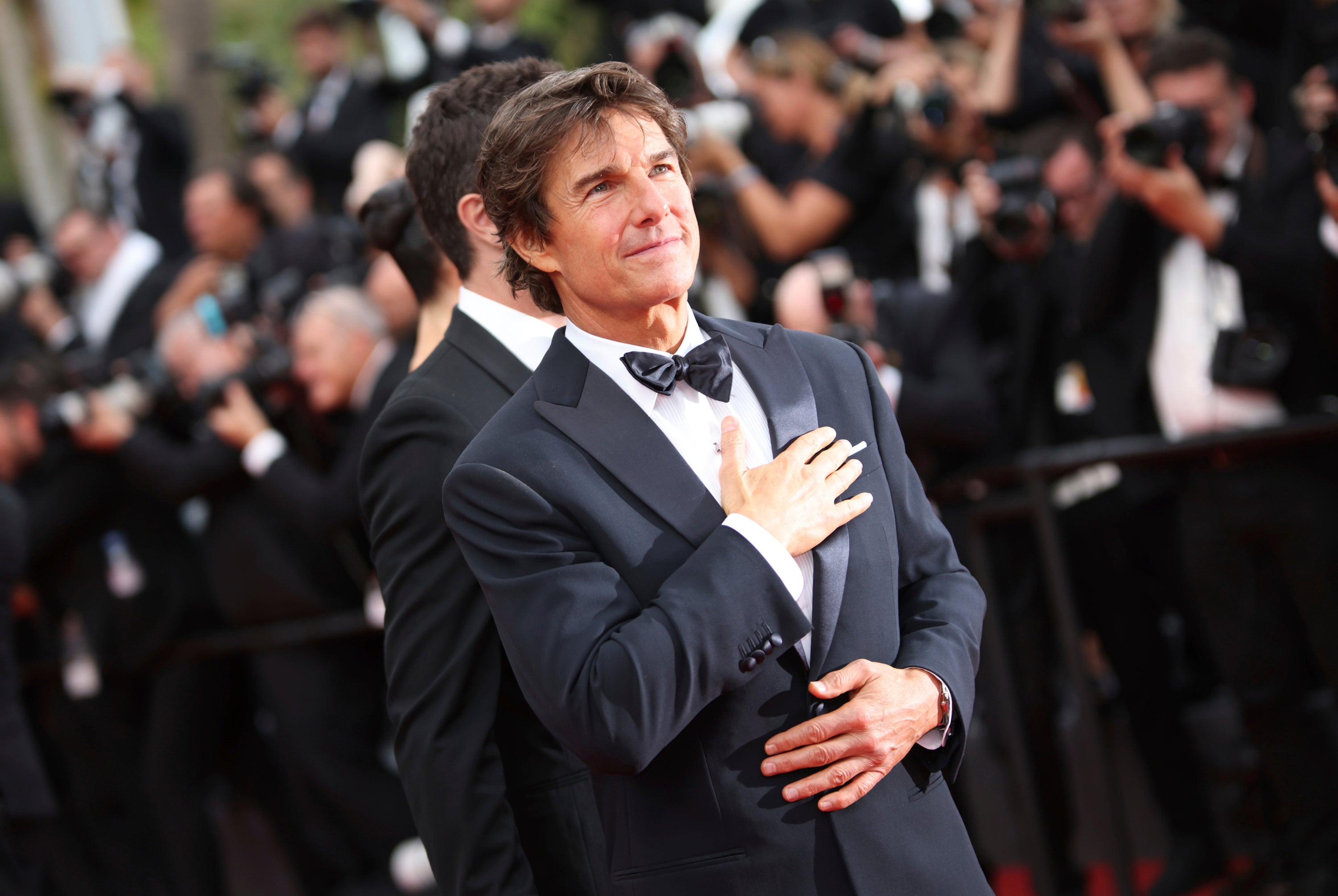 Tom Cruise at the Cannes Film Festival to promote ‘Top Gun: Maverick’