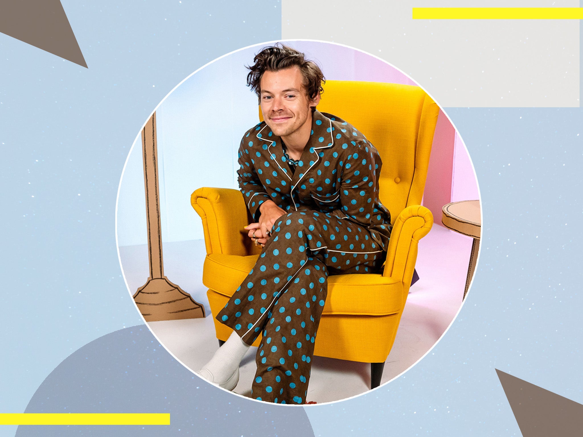 Even in pyjamas he is a style icon