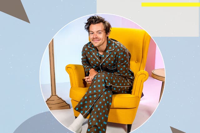 Harry Styles CBeebies Bedtime Stories: Where to shop similar mens polka ...