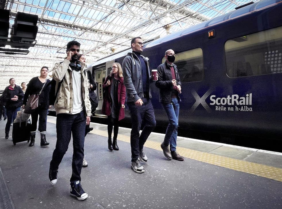 A new temporary timetable cutting about 700 ScotRail services came into effect on Monday (Jane Barlow/PA)