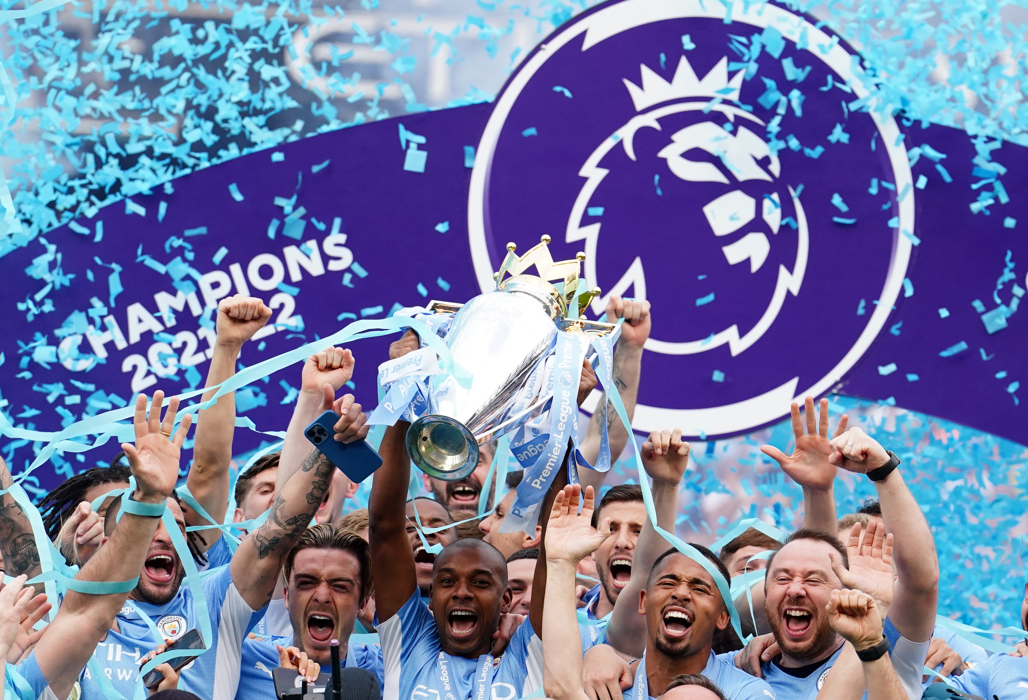 Manchester City will hope to maintain their dominance next season (Martin Rickett/PA)