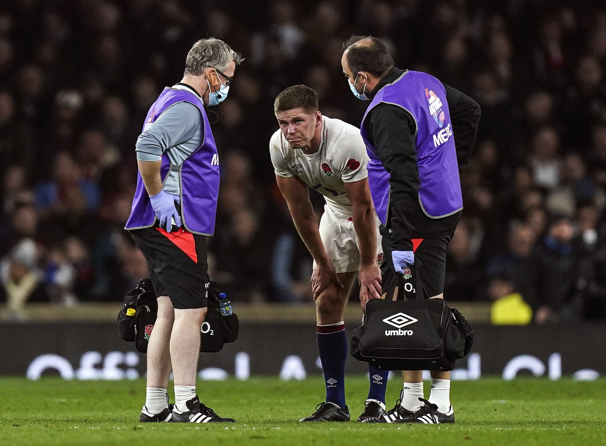 Owen Farrell suffered the first of two ankle injuries against Australia in the autumn (Mike Egerton/PA)